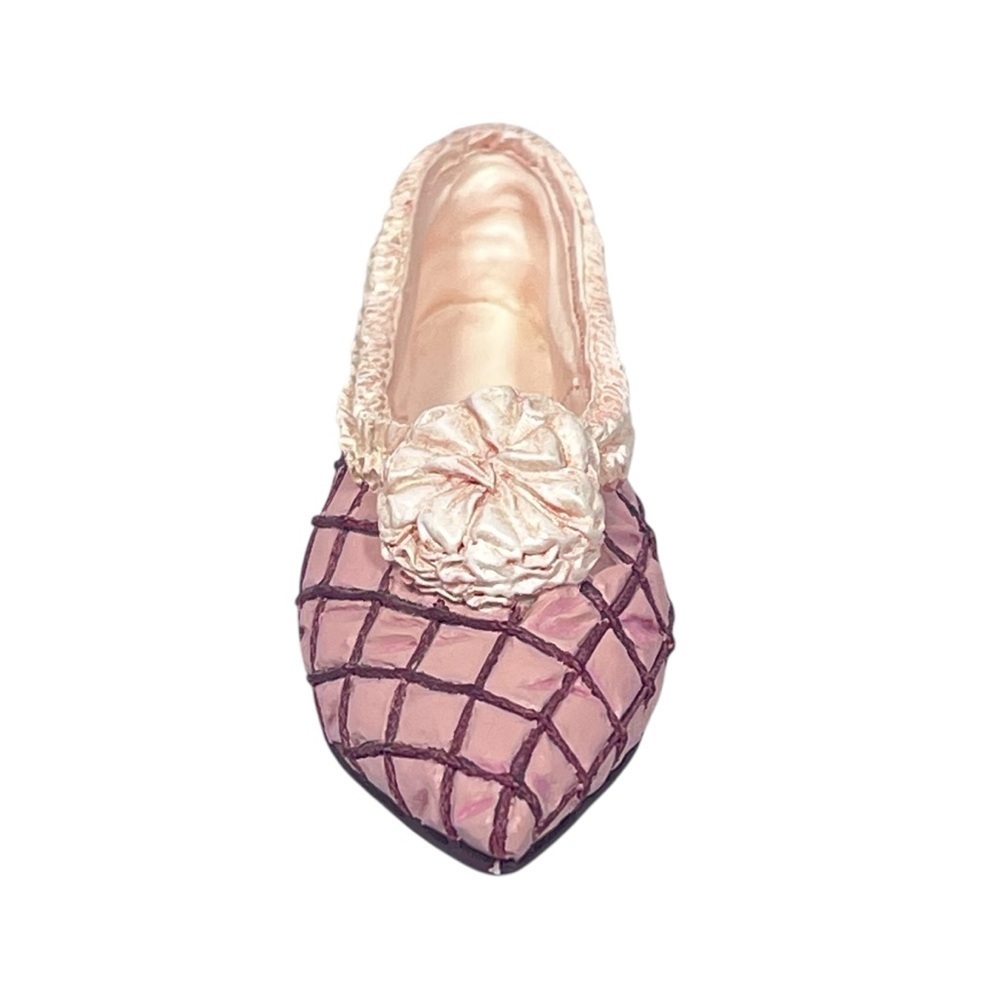 JUST THE RIGHT SHOE Raine 1999 Truffles Pink Red Slipper Flat Miniature Shoe - Picture 3 of 16